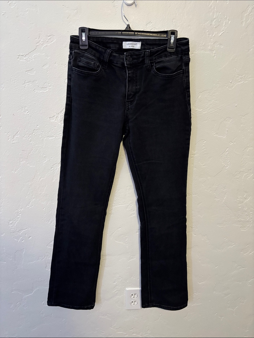 Lovervet Women's Straight Leg Jeans in Black
